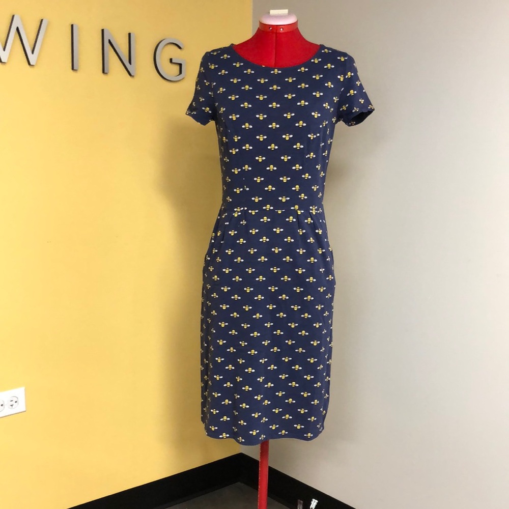 Boden Jersey Bee Print Dress